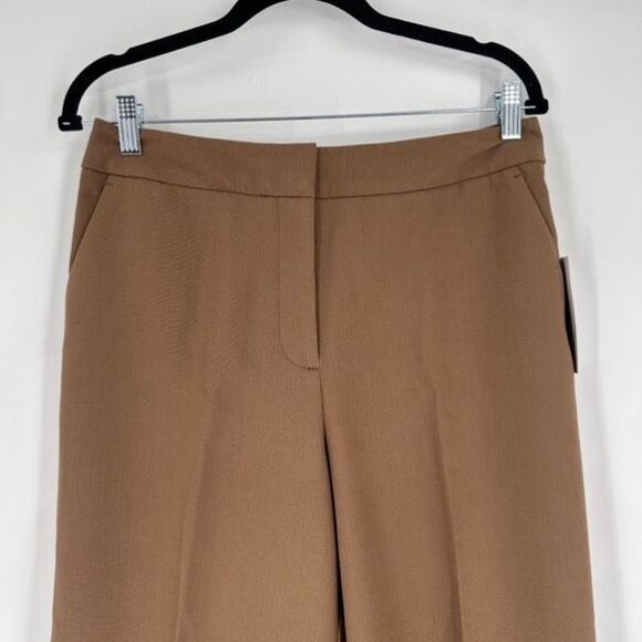 Worthington NWT Women’s Wide Leg Cropped Trouser Pants Size 8 Hi Rise Brown - Picture 4 of 12